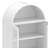71'' H Arched Glass Display Cabinet With Lights & Adjustable Shelves