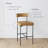 Faux Leather Bar Stool with Metal Legs-683526334-676610929-719110049