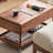 Retro minimalist mobile coffee table