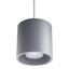 Orbis 2 1 - Light Grey Cylinder Pendant