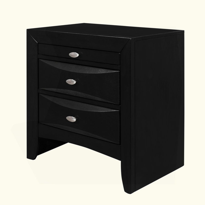 Table de chevet noire Lucille