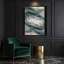 Paysage abstrait 28, art mural sur toile grise-1909172488