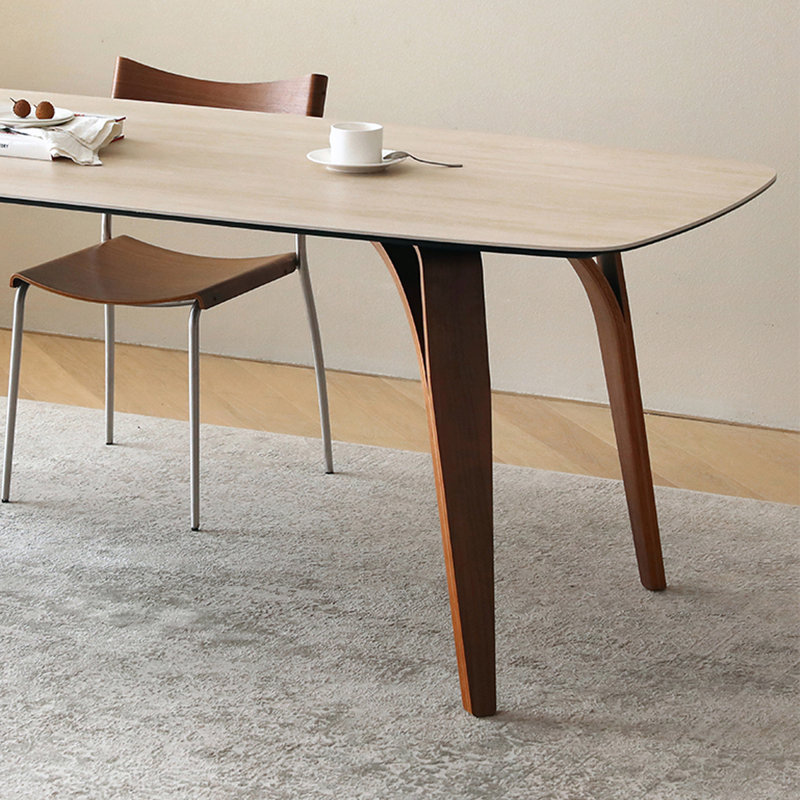 Unique and simple rectangular dining table, 29.53"H x 78.74"L x 35.43"W