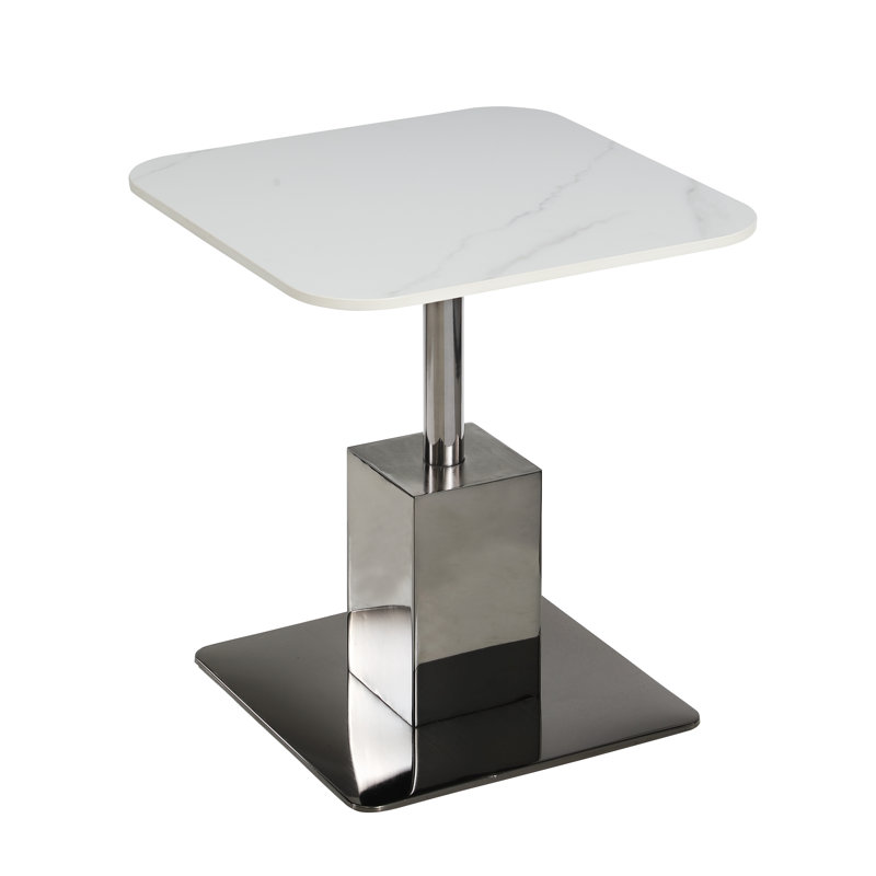 Lampe sur pied contemporaine en céramique avec base en acier graphite