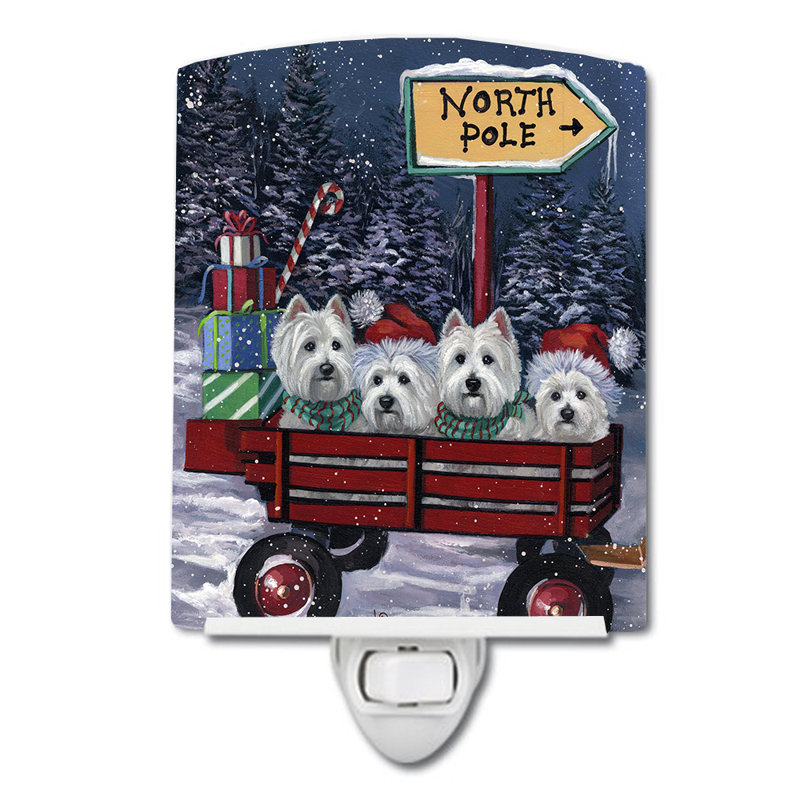 Veilleuse Boxer, Westie wagon rouge
