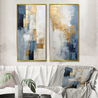 Danita - Abstract Canvas Art Print Set Of 2
