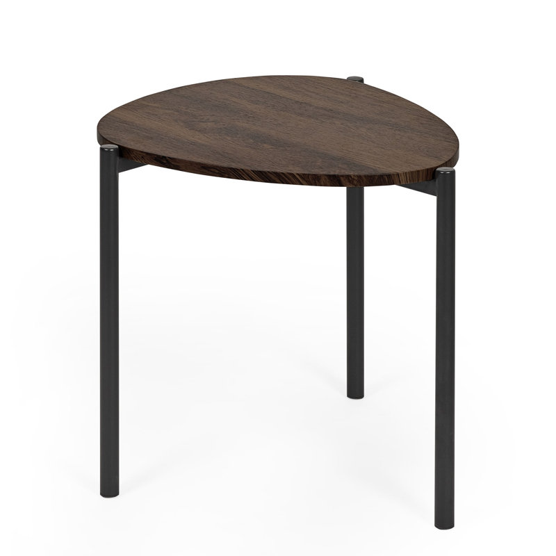 Teardrop Nesting Side Table, Dark Brown Wood