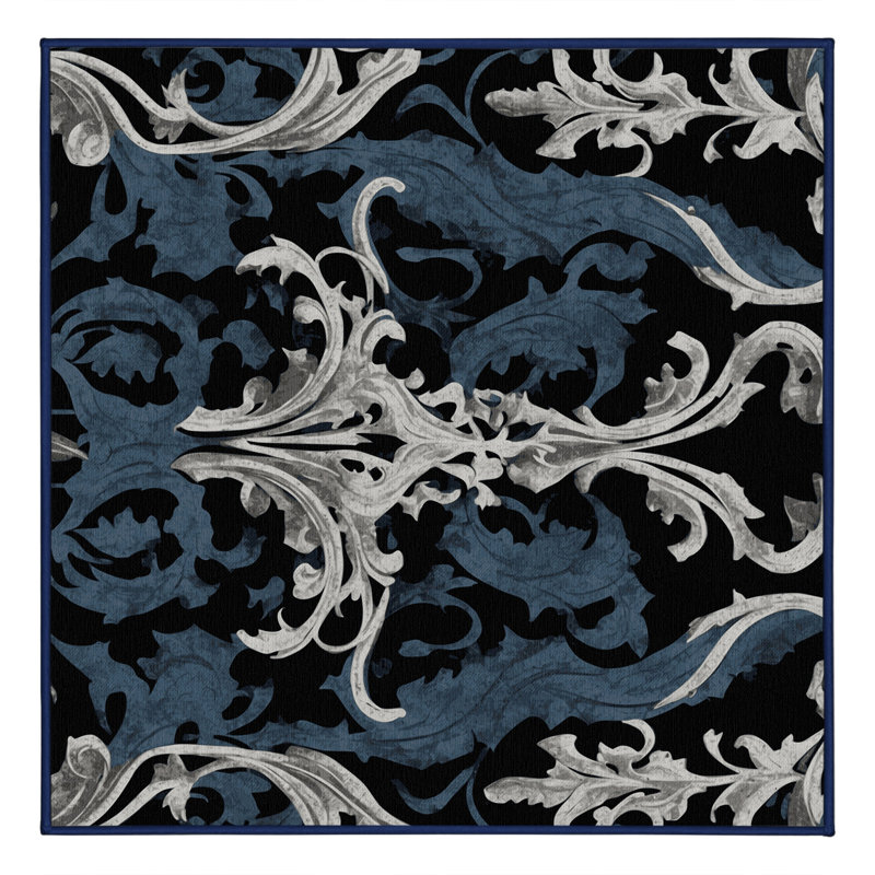 Starlit Whisper Rug, Square 3'