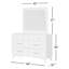 Commode 7 tiroirs avec miroir Williams-227160489