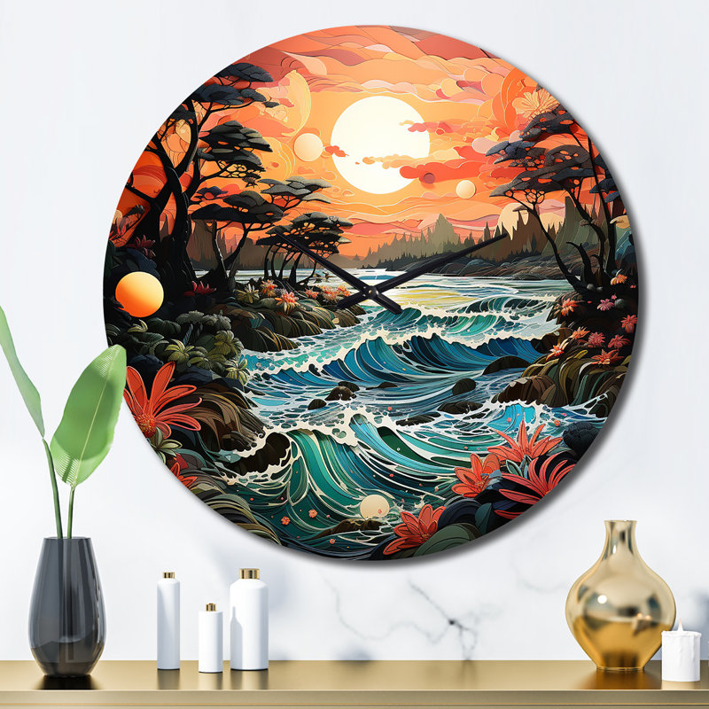 Costel - Horloge murale nautique et de plage, Grand