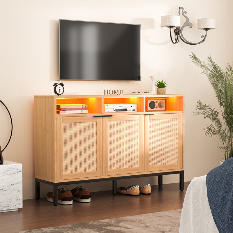 Crédence de rangement mobile l 55 po Atiksh