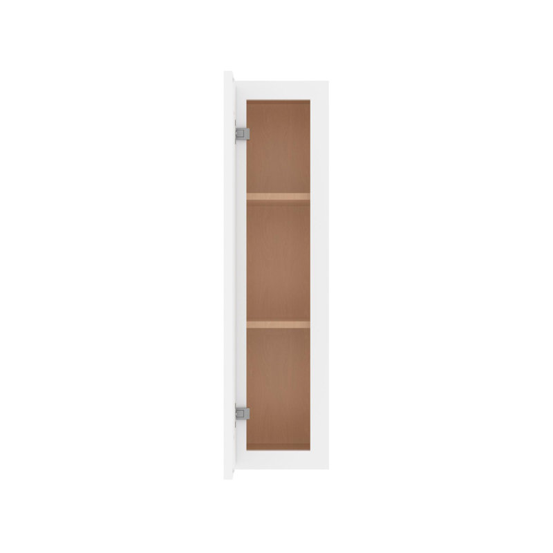Armoire de cuisine murale 1 porte et 2 tablettes Furinno Shaker, prête à assembler, P 12 po x l 9 po x H 36 po, blanc