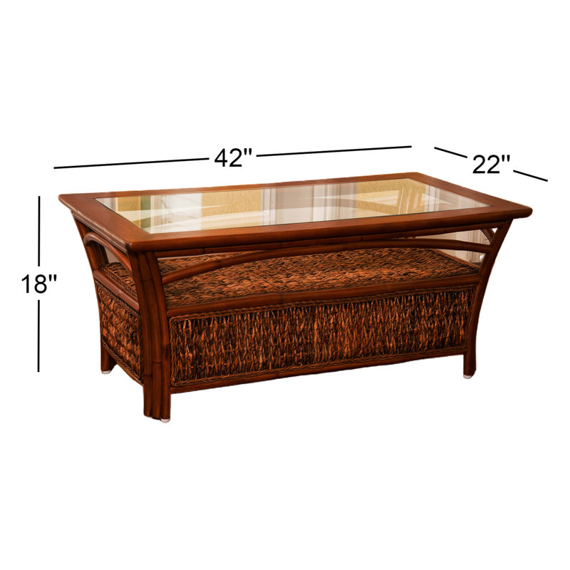 Huffman Glass Top Coffee Table