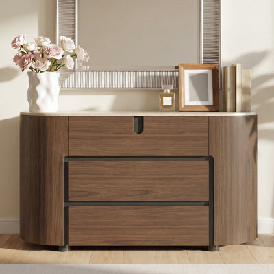 47'' Modern Dresser With Sintered Stone Top
