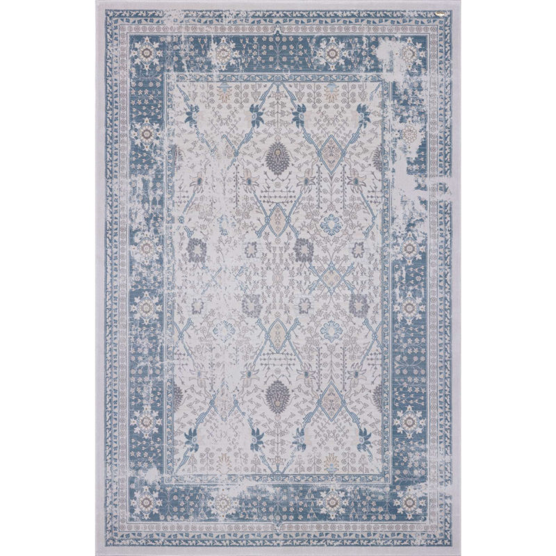 Tapis oriental bleu clair Payne, Rectangle 8 pi x 10 pi