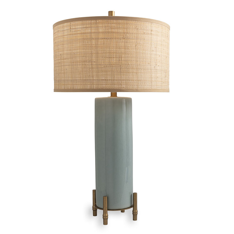 Lampe Boca, Céladon / laiton vieilli