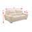 Genuine Leather Pillow Top Arm Loveseat-25610239-129678647