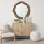 Miroir en jacinthe d'eau tissé 42 po Fegan-1737118848