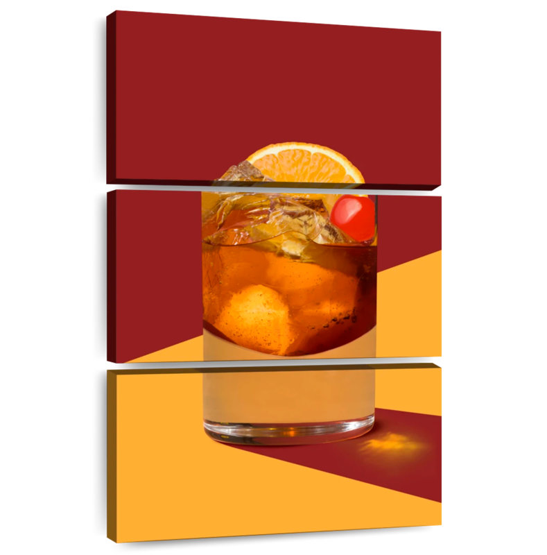 Yarlin Old Fashioned Bar Cocktail, 38" H x 24" W