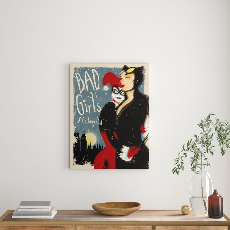 Batman - Bad Girls - Wrapped Canvas Print