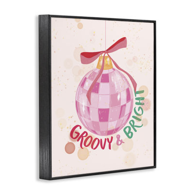 Groovy & Bright Bauble Framed Giclee Art, design by Rachel Nieman