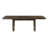 Modern Rectangular Dining Table With Extension Leaf Durable Unique Metallic Accent Base