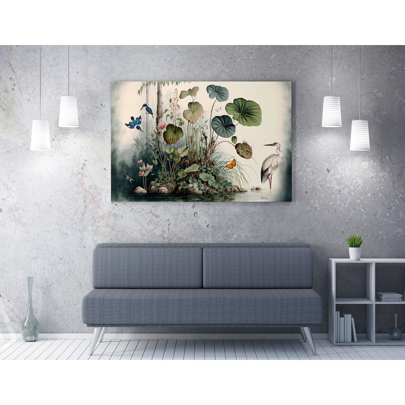 Stunning Decorative Canvas Painting, 19.7 x 27.6 inches | 50% Cotton / 50% Polyester, Digital Printing on Canvas | Elegant Wooden Frame (0.8 x 1.2 inches) | Perfect for Living Room, Bedroom & Office Decor