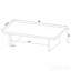 Table basse rectangulaire noire en stratifié