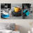 Partial Color Cups on Black and White Table Modern Wall Decor-102298847-102298848