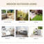 Balancelle en macramé pour 2 personnes Outsunny-1771458879