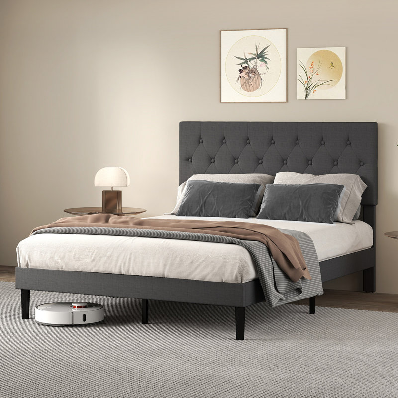 Upholstered Bed, Small Double (4')