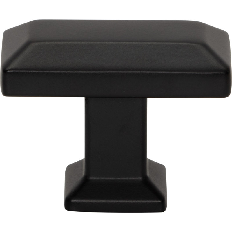 Sweetbriar Lane 1 3/8" Length Rectangle Knob, Matte Black