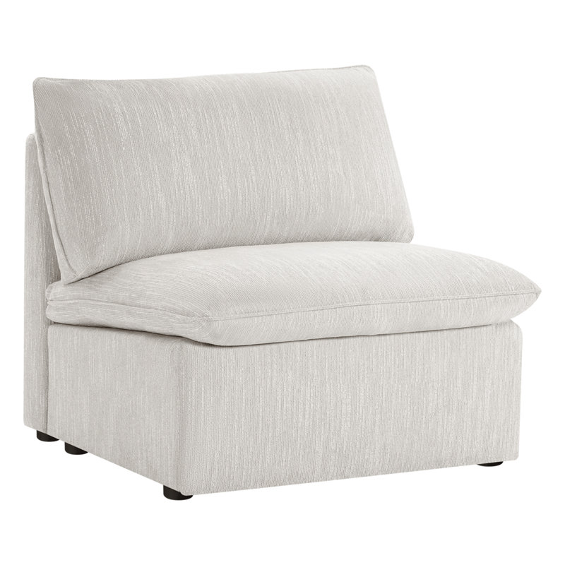 Armless Chair, Light Gray