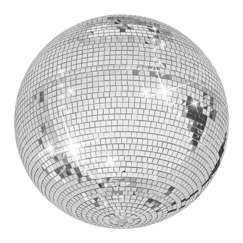 Boule à facettes décorative 16 pouces, H 15,75 po x l 15,75 po x P 15,75 po