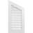Half Peaked Right Surface Mount Signature Urethane Functional Gable Vent 6/12 Pitch, Primed Tan