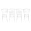 4 pièces de chaises de mariage pour PC minimalistes et élégantes