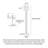 Minimalist Walnut Creative Hands Floor Clock