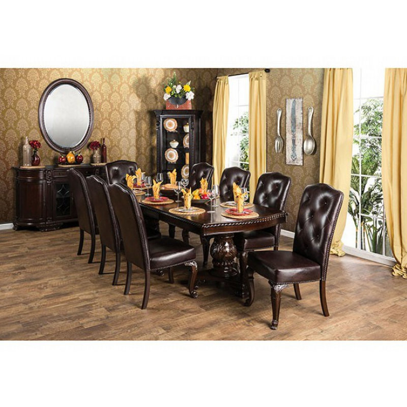 Johnathon 8 - Person Extendable Double Pedestal Base Dining Set