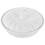 Le Creuset Stoneware 9" Pumpkin Shaped Casserole with Lid
