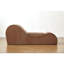 Méridienne ergonomique en brun - Support en mousse haute, housse de chaise longue amovible lavable à la machine, lavable pour la détente-1604897381
