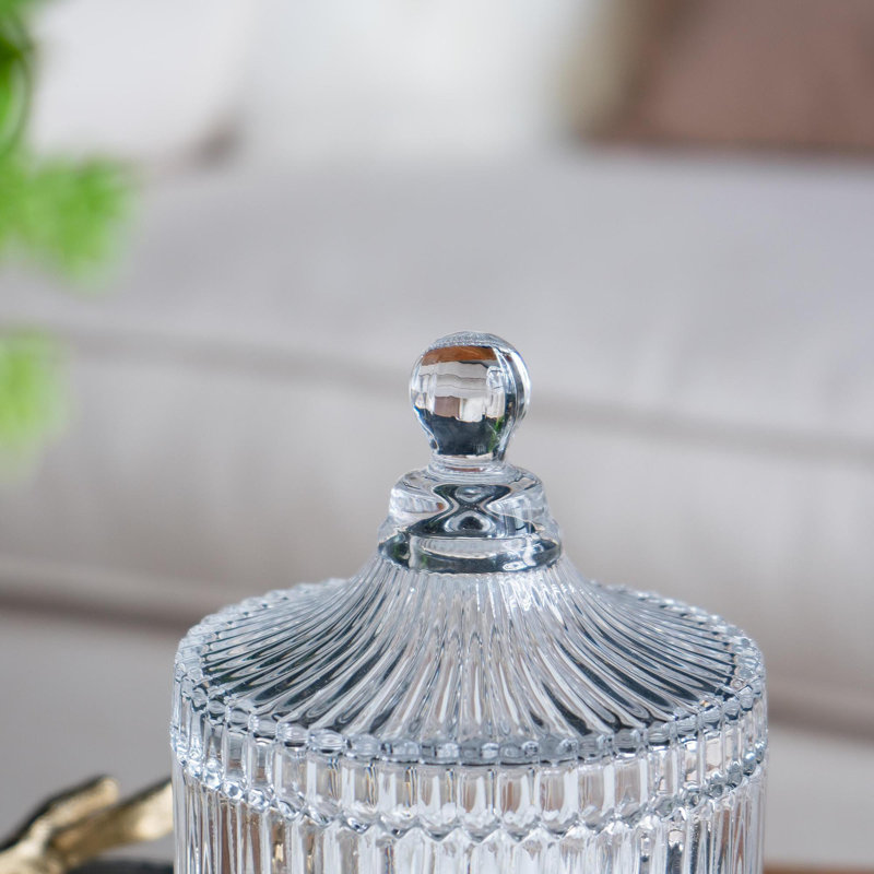 D4x6"Ancell Lidded Glass Jar