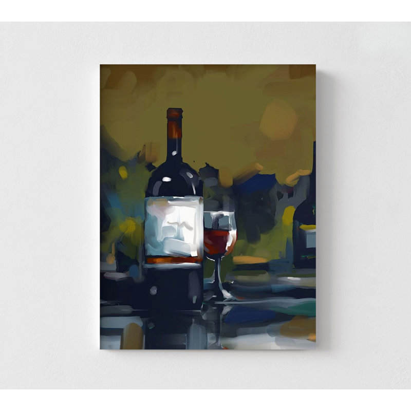 Wine I By East Coast Licensing, Wine Bottle Painting Print, Large Wine Gallery Wall Art, Wine Bar Poster Wall Art, Wine Lover Gift