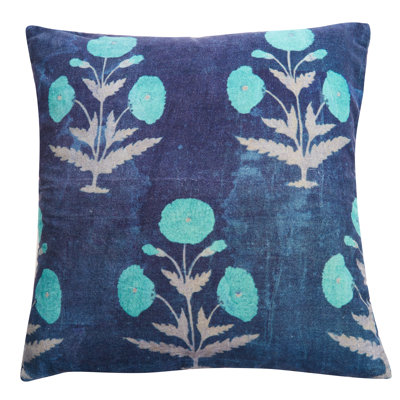 Bleu coquelicot 22 po x 22 po