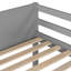 Lit mezzanine simple en bois massif avec échelle-1231756112