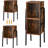 Top End Table Set End Table with Storage and Built-In Electrical Outlet