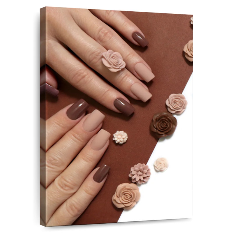 Shuttleworth Matte Brown Nails, 30" H x 20" W
