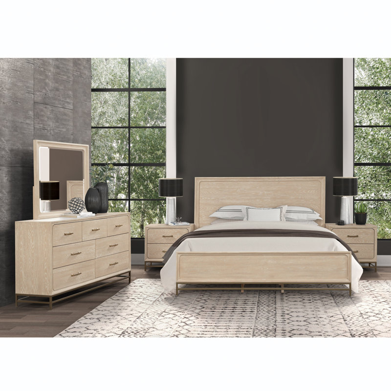 Ensemble de chambre à coucher 5 pièces Demmer, Très grand