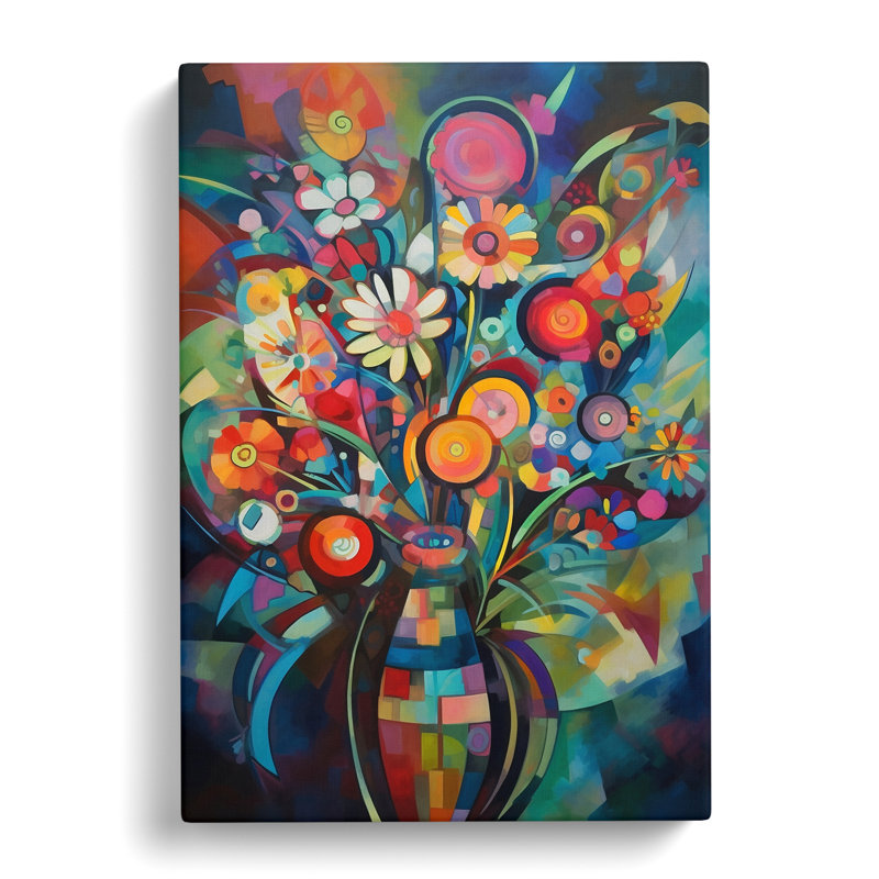 Kogut Flowers Constructivism Vol.4 - Wrapped Canvas, 50cm H x 35cm W x 3cm D