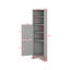 Grande armoire d'angle pour salle de bain, armoire de rangement autoportante avec portes et tablettes réglables-1866557650