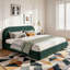 Lit moelleux en velours-129025325-129025324